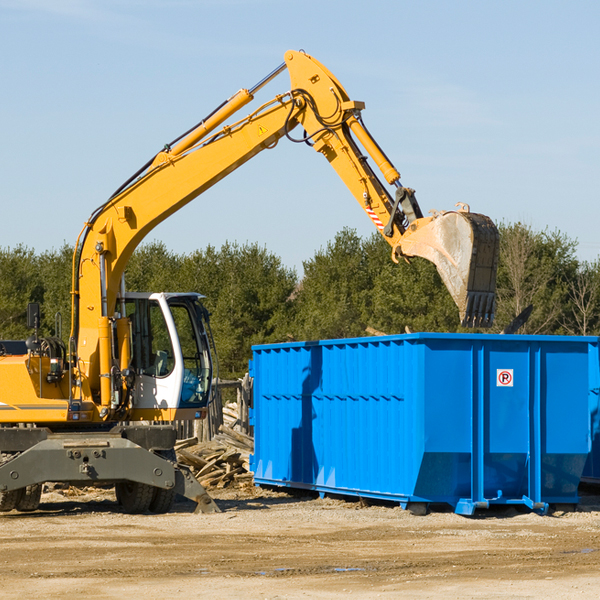 what are the rental fees for a residential dumpster in Blaine